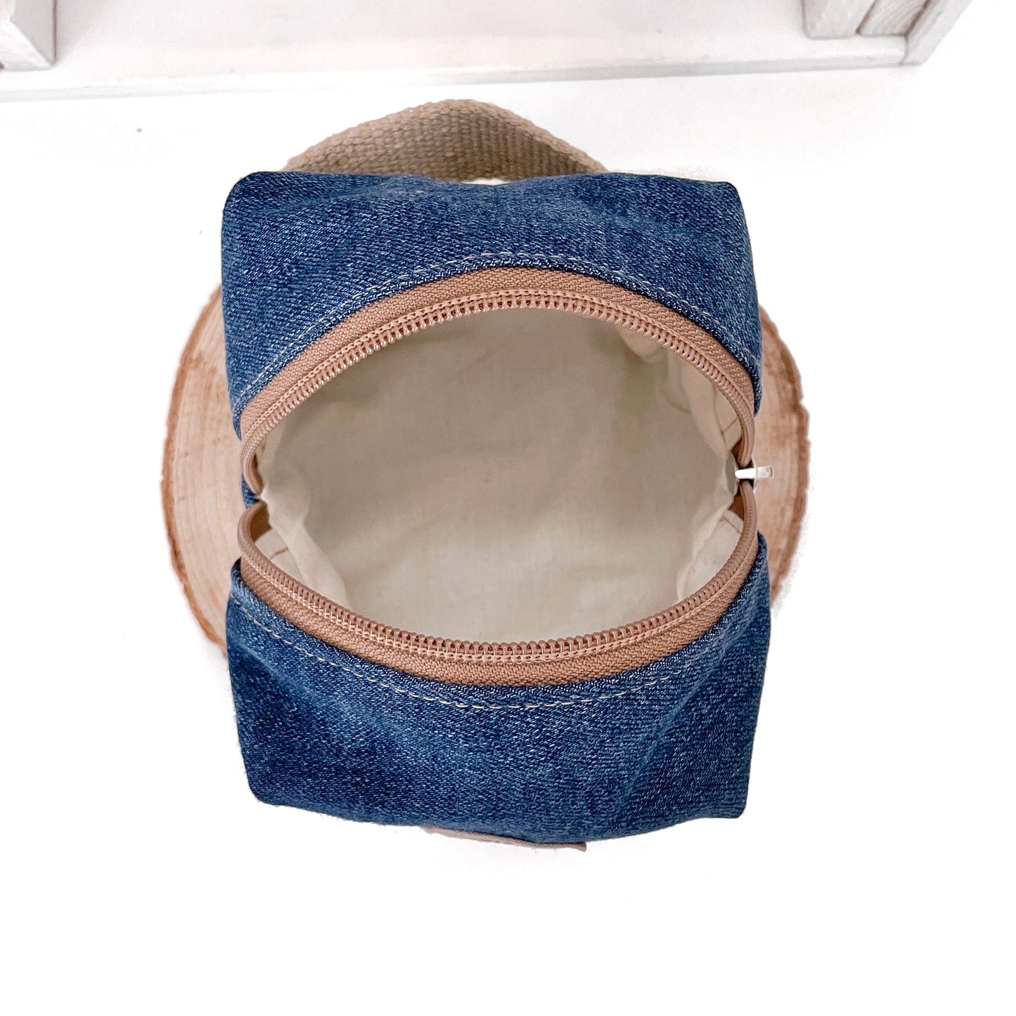 ASTUCCIO CUBO JEANS E SUGHERO