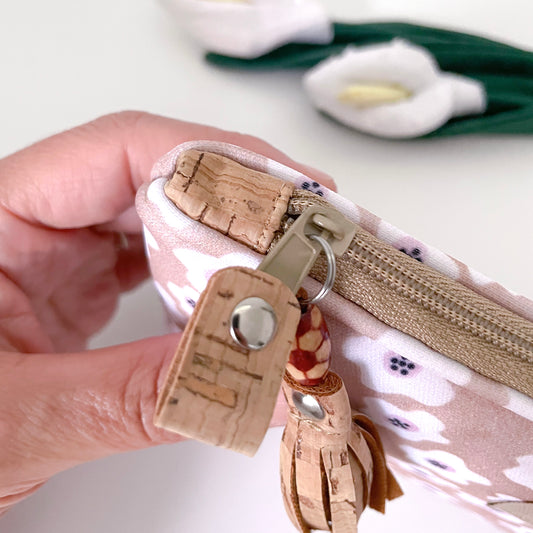 ASTUCCIO FLUFFY FIORI SABBIA