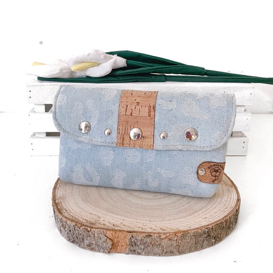 PORTAFOGLIO CINTURA JEANS ANIMALIER