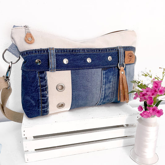 BORSA JEANS STRIP