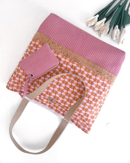 BORSA MARE ROSA NOCCIOLA