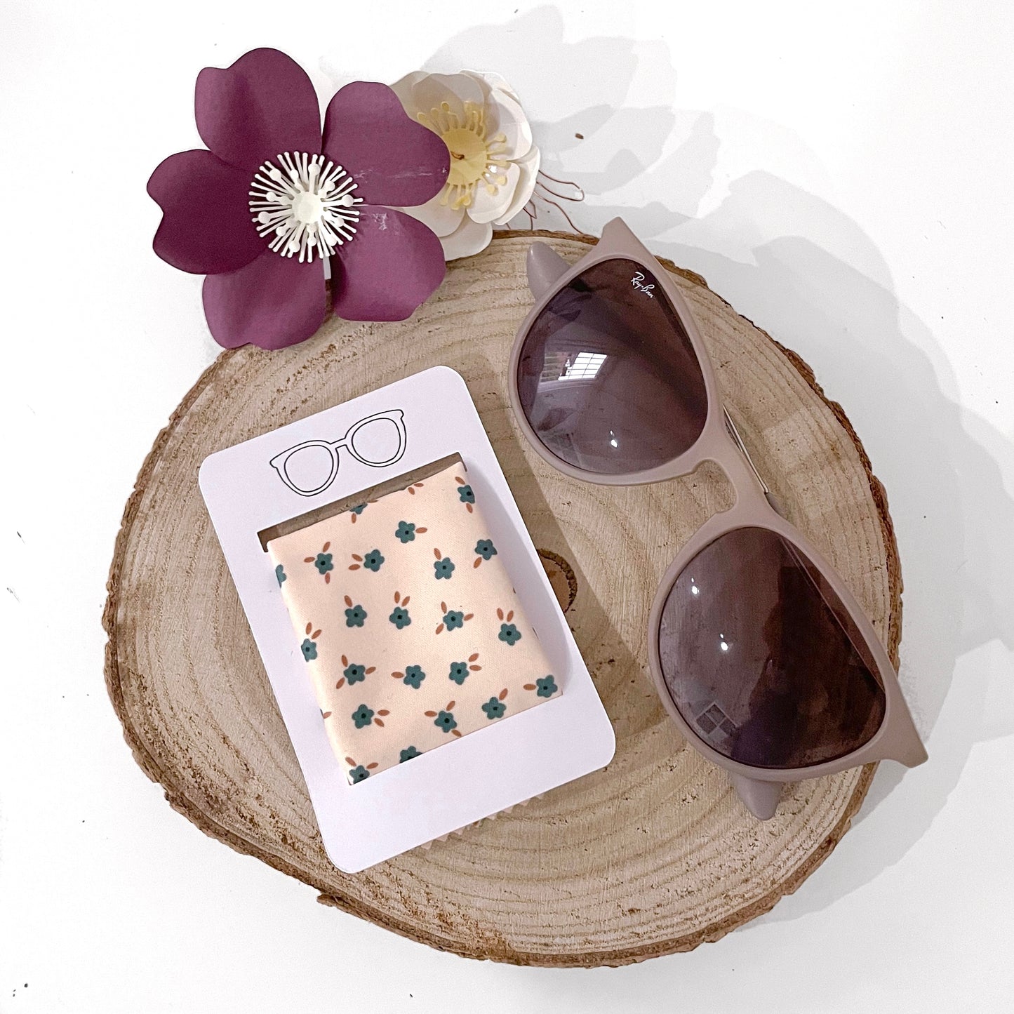 PANNO PULIZIA OCCHIALI FIORI