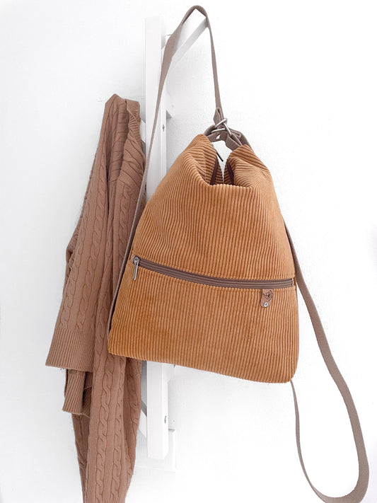 SACCA ZAINO/BORSA SENAPE