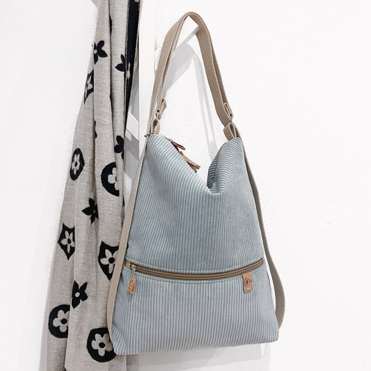 SACCA ZAINO/BORSA CELESTE