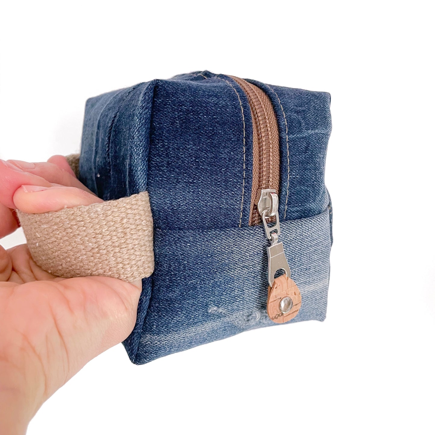 ASTUCCIO CUBO JEANS E SUGHERO