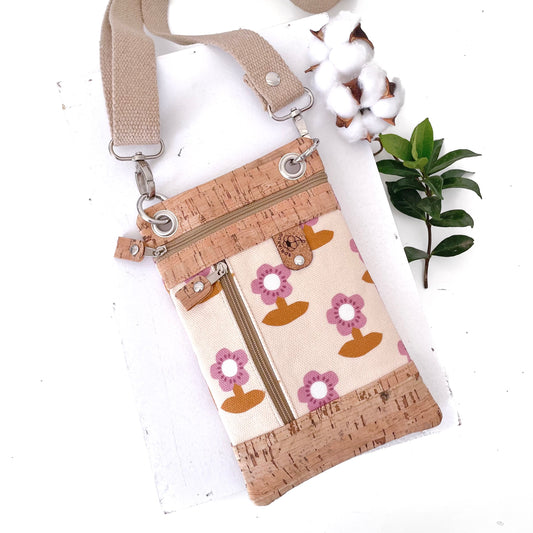 BORSA PORTA CELLULARE PANNA