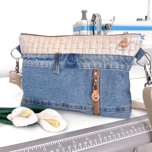 BORSA JEANS FIBBIA