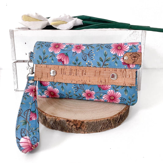 PORTAFOGLIO EVA FIORI ROSA