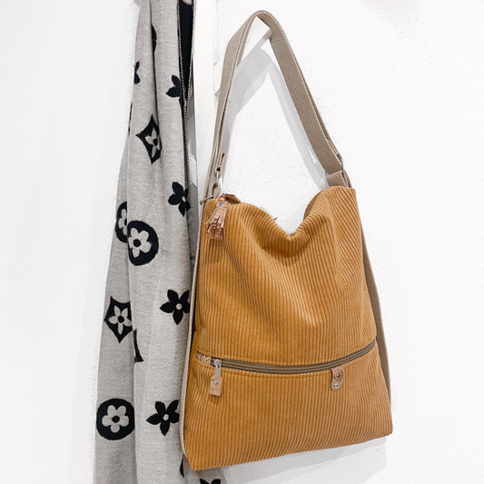 SACCA ZAINO/BORSA SENAPE