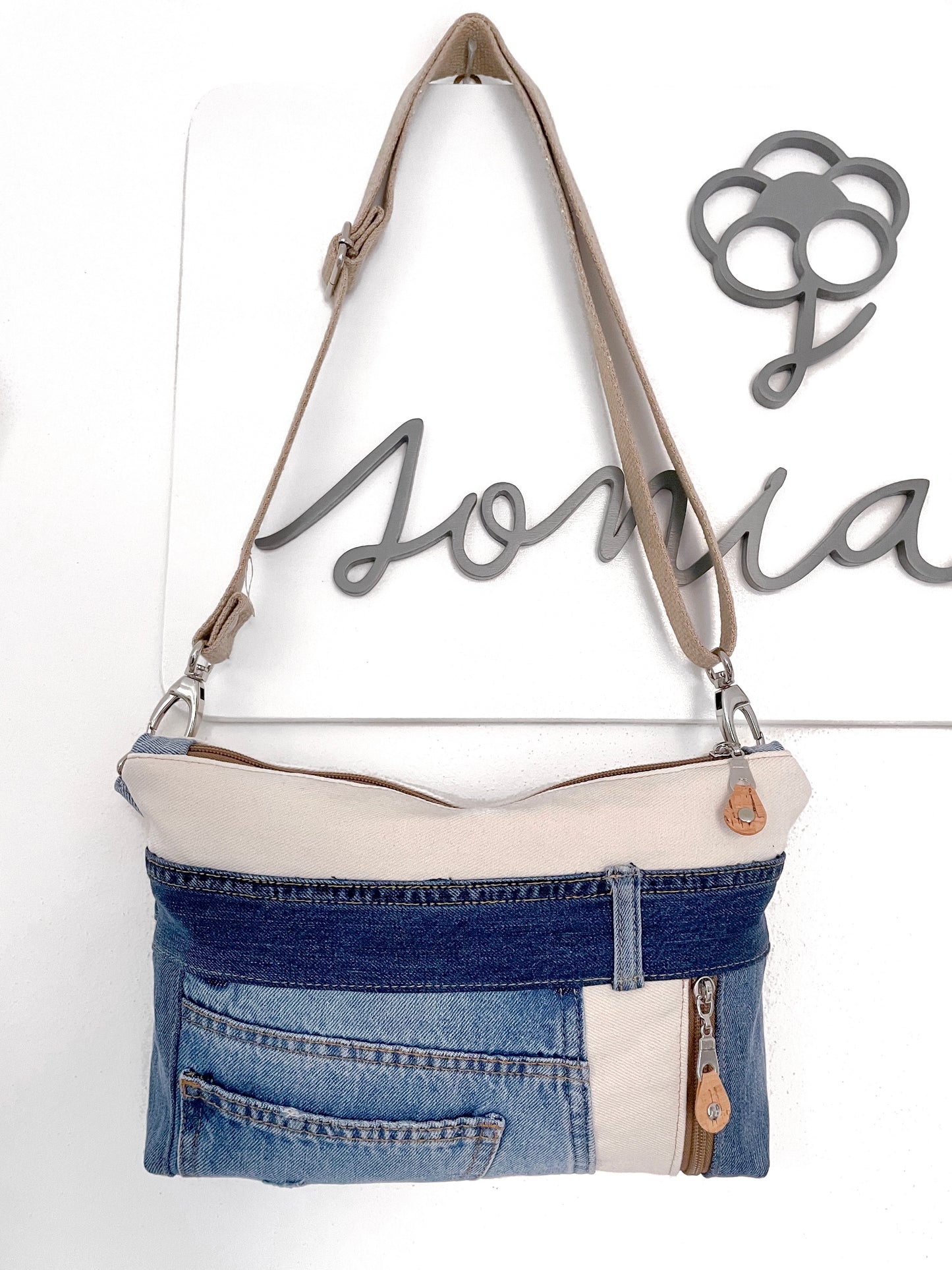 BORSA JEANS STRIP