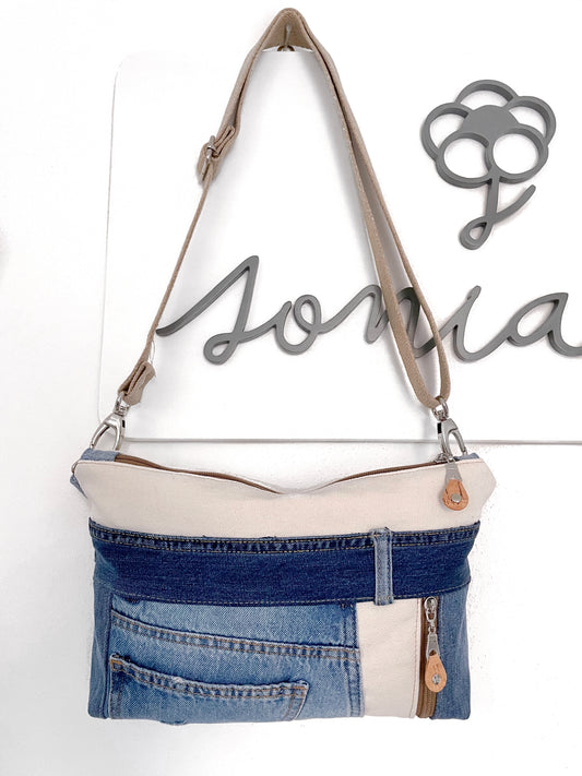BORSA JEANS STRIP