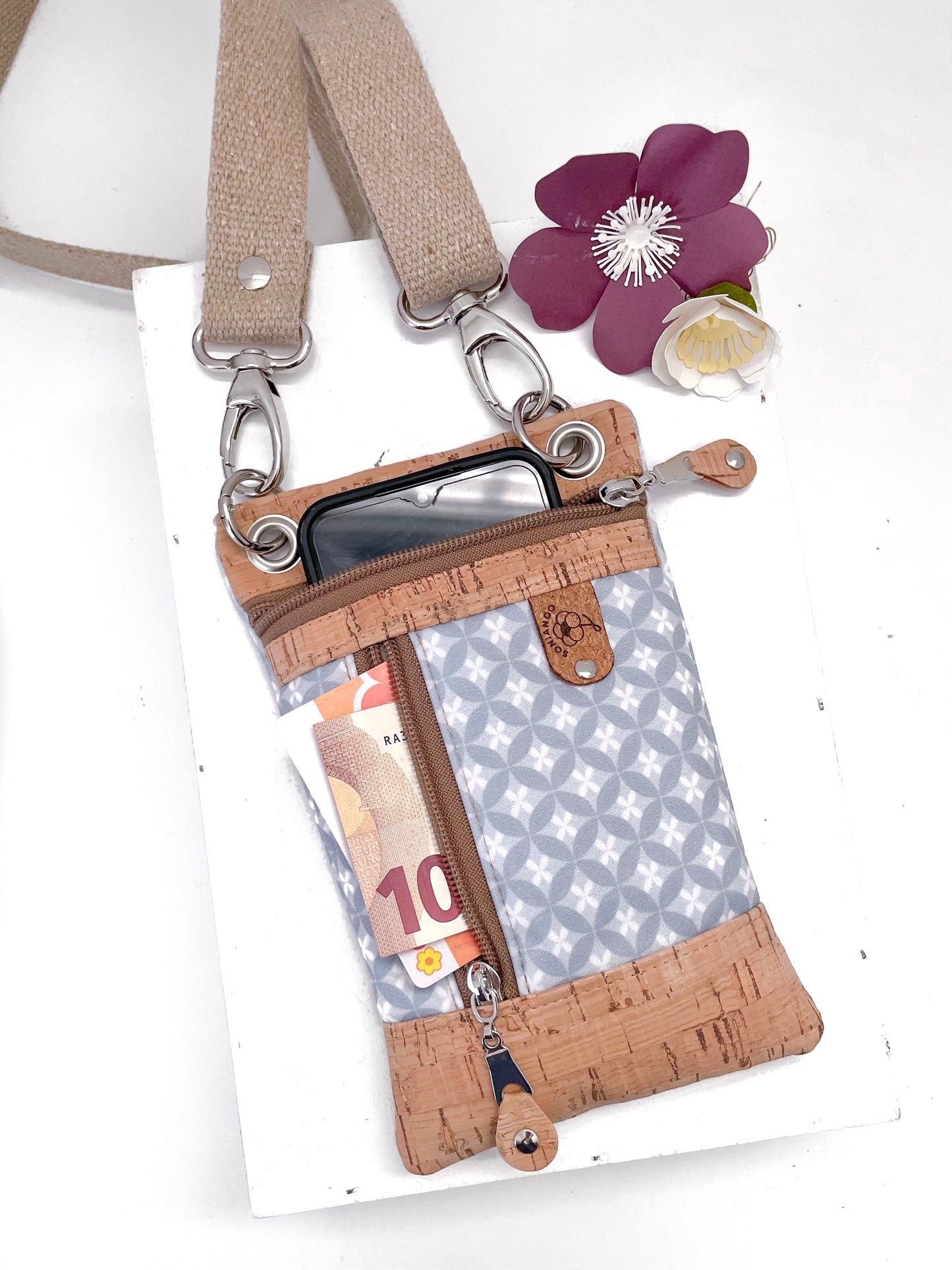 BORSA PORTA CELLULARE GREY