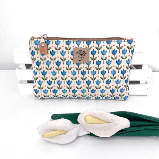 ASTUCCIO FLUFFY TULIPANI BLU