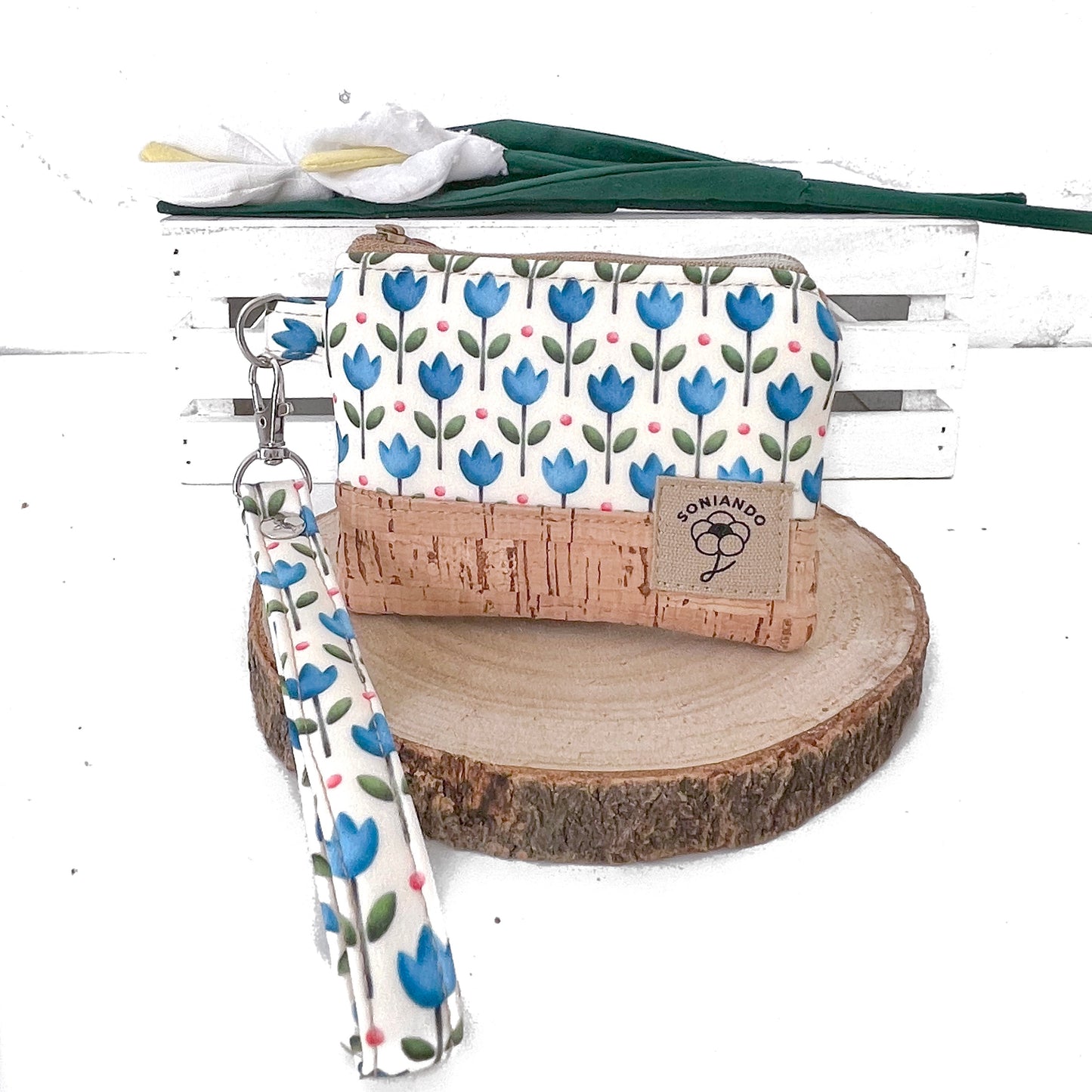 MINI POCHETTE TULIPANI BLU